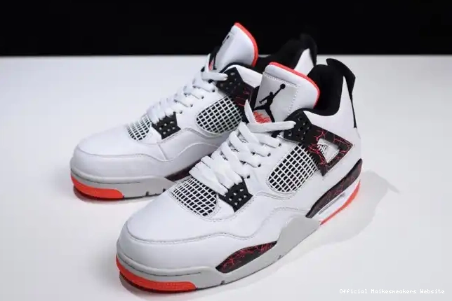 Official Maikesneakers Hot 308497-116 Lava Jordan 4 Air Retro 0614